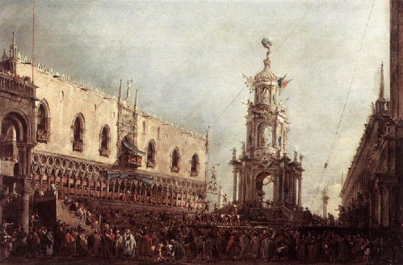 GUARDI, Francesco Carnival Thursday on the Piazzetta dgs